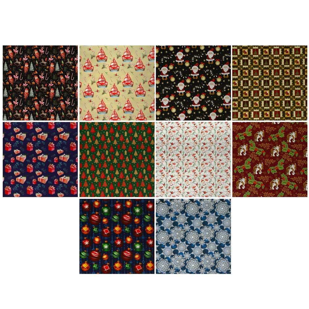 СНОУ БУМ Бумага упаковочная, 70х100см, мелованная, 65-70г, 10 дизайнов, арт.№ 369-412