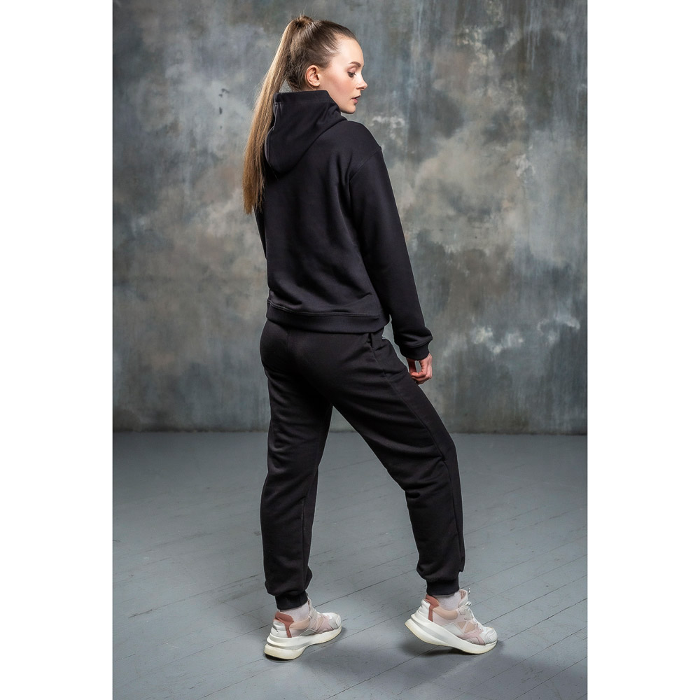 BY Толстовка женская, хлопок, размеры XS-XL, цвет черный, арт.№ 830-661