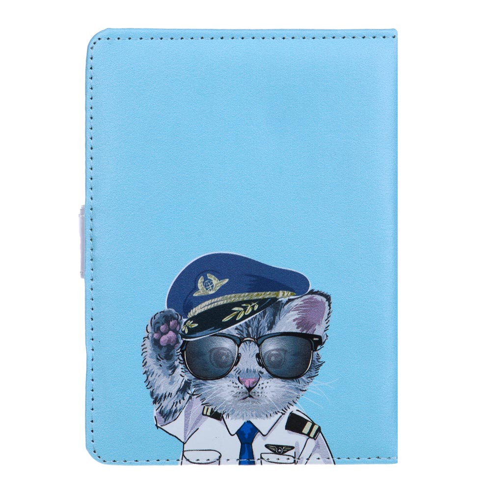 Зап.книжка А6, 10,5X14,5см, 80л., "Крутые котики", тв. обл. с поролоном, иск. кожа, магнит, 4 диз., арт.№ 557-066