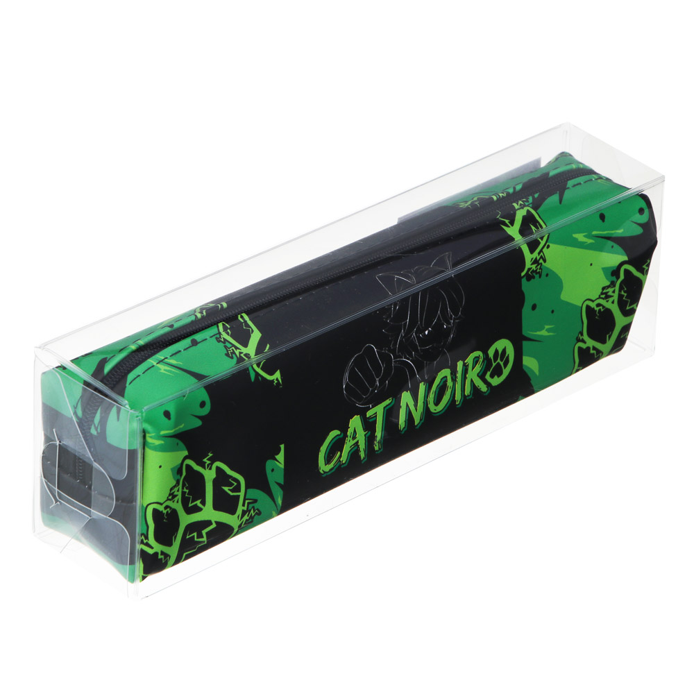 Супер-Кот Пенал прямоугольный, 20,5x5,5x4см, искусственная кожа с печатью, ПВХ бокс, серия "Скетч", арт.№ 811-030