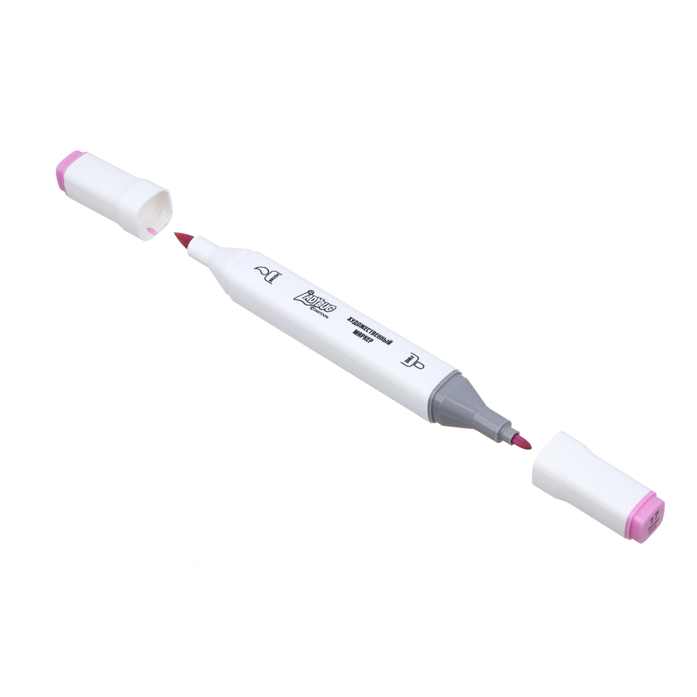 Ледибаг/Супер-Кот Набор маркеров худож., 2-стор. (кругл./кисть), 24цв., пл.бокс, "Скетч", 2 диз., арт.№ 811-033