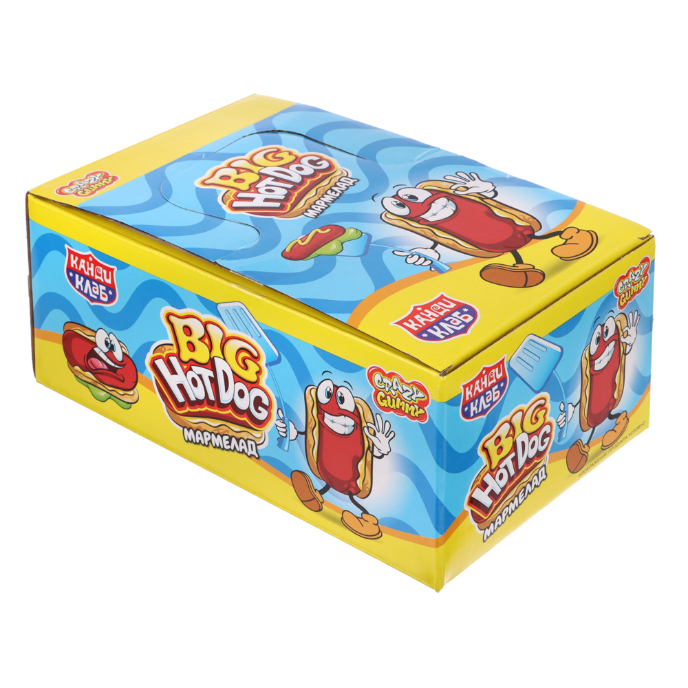 Мармелад "CRAZY GUMMY. BIG HOT DOG" 18гр, арт.№ 347-364