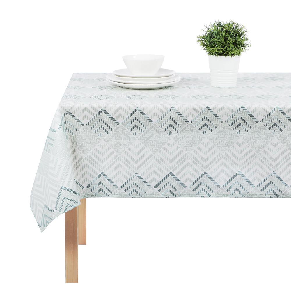 PROVANCE Хедж Скатерть текстильная 140х140см с водоотталкивающей пропиткой, зеленый, арт.№ 435-126