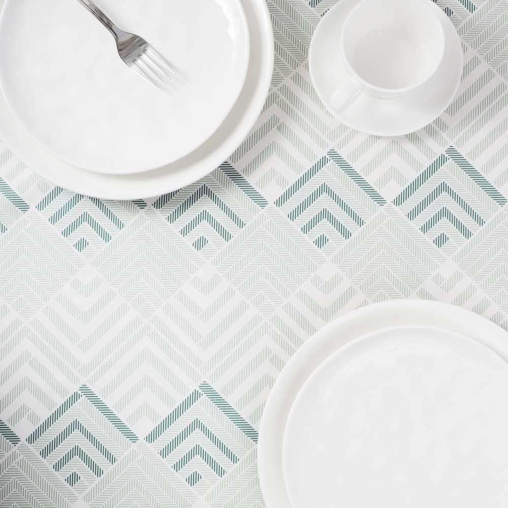 PROVANCE Хедж Скатерть текстильная 140х140см с водоотталкивающей пропиткой, зеленый, арт.№ 435-126