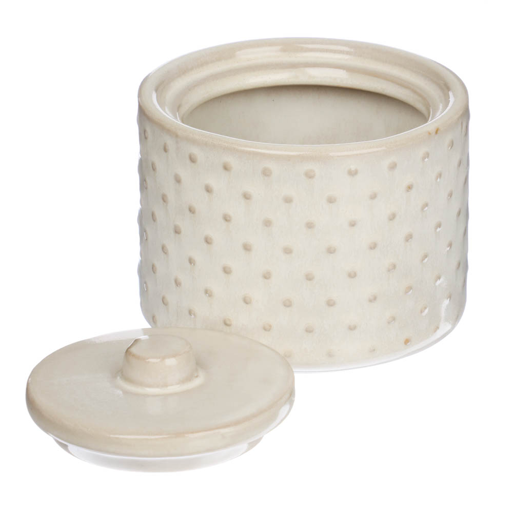 VETTA Емкость для ватных дисков и палочек "Point", керамика, арт.№ 463-378