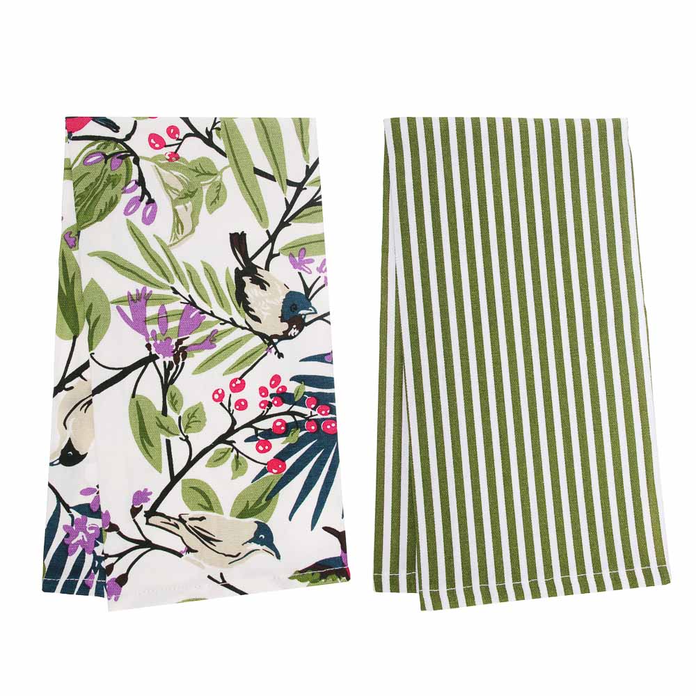 PROVANCE Комплект полотенец кухонных 2шт, 100% хлопок, 40х60см, "Нежность", 2 дизайна, арт.№ 488-010