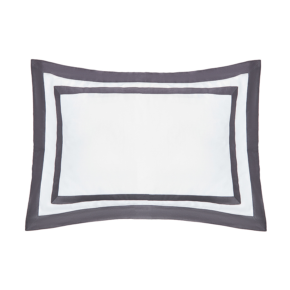 BY STAS MIKHAILOV Комплект постельного белья, евро, 100% хлопок, бело-серый, арт.№ 421-287