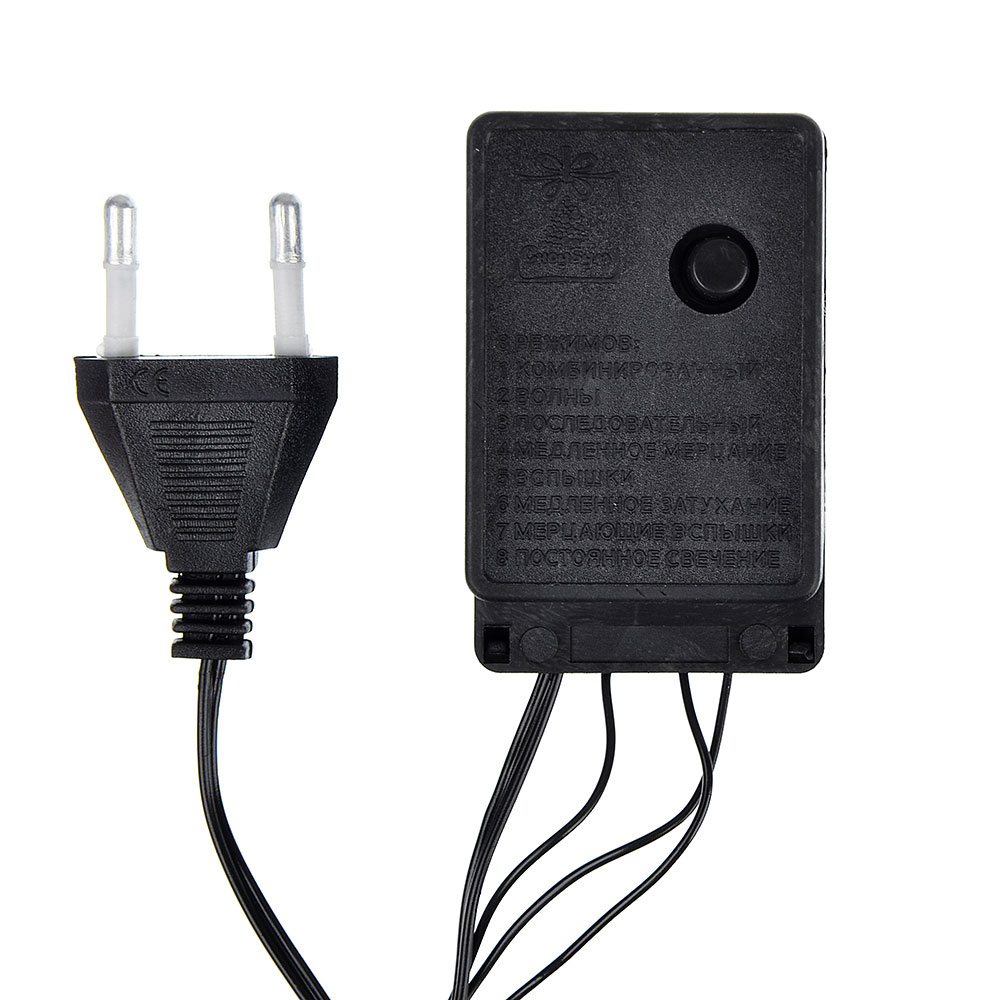 СНОУ БУМ Гирлянда электр. вьюн 14м, 300LED, мультицвет, 8 реж., ПВХ провод, 220В, арт.№ 351-476