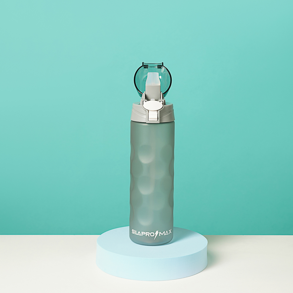 SILAPRO MAX Бутылка спортивная с поильником и замком, ULTIMATE GREY, 700мл, PC, арт.№ 088-035