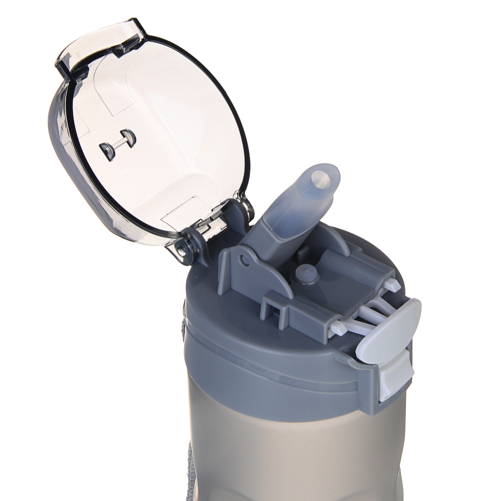 SILAPRO MAX Бутылка спортивная с поильником и замком, ULTIMATE GREY, 700мл, PC, арт.№ 088-035