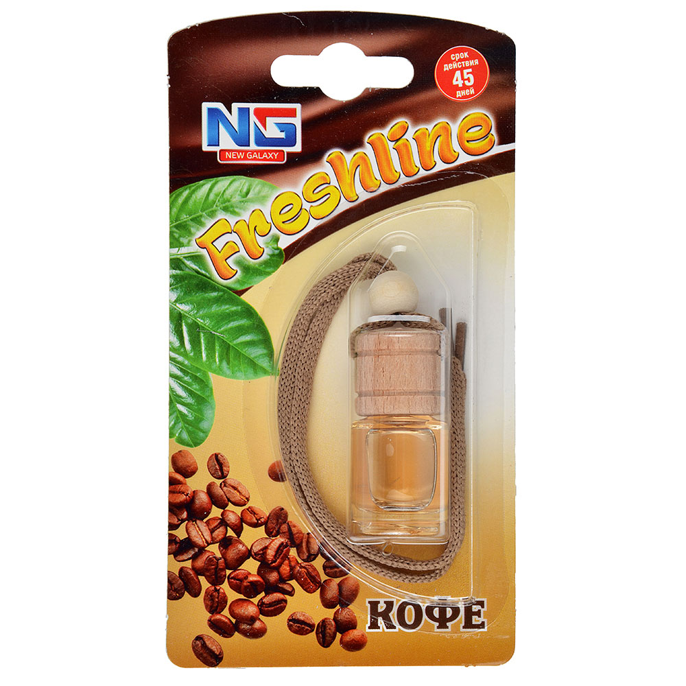 NEW GALAXY Ароматизатор подвесной Freshline кофе, 5 мл, арт.№ 794-343