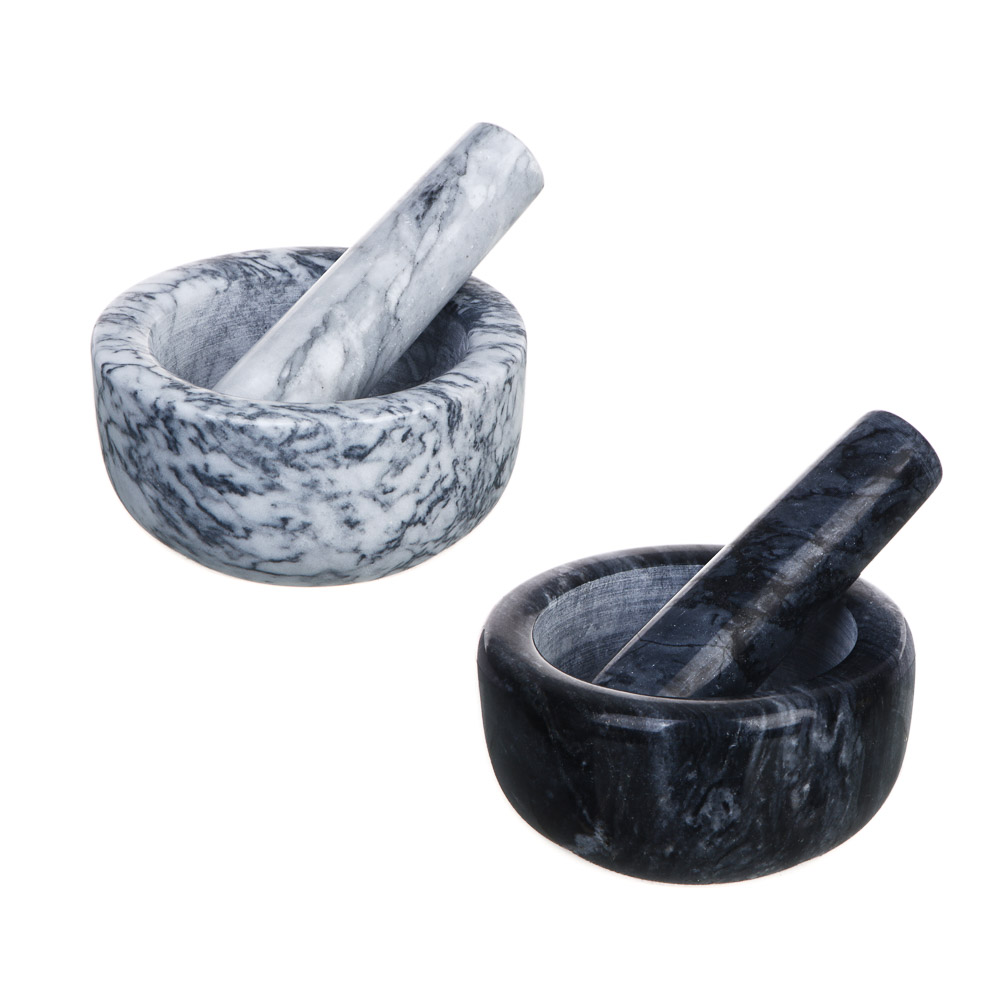 VETTA Ступка с пестиком, 11,5x6см, мрамор, 2 цвета, арт.№ 884-476