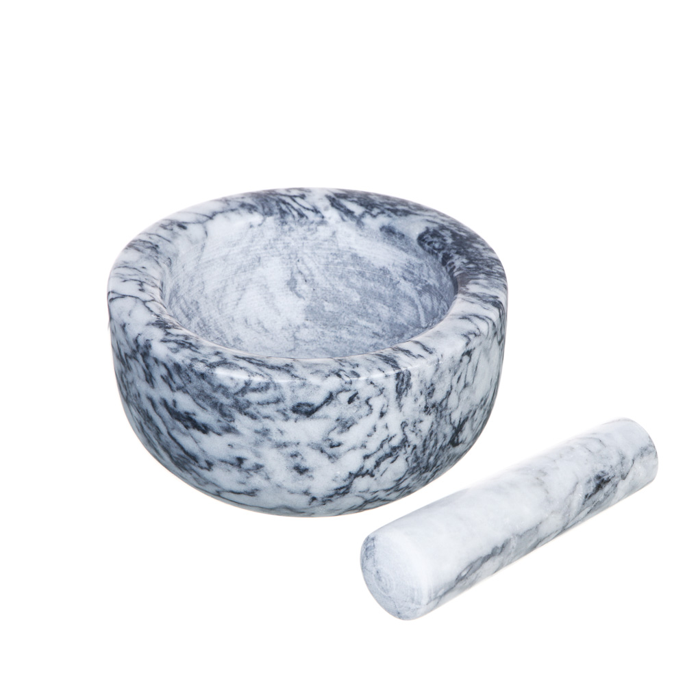 VETTA Ступка с пестиком, 11,5x6см, мрамор, 2 цвета, арт.№ 884-476