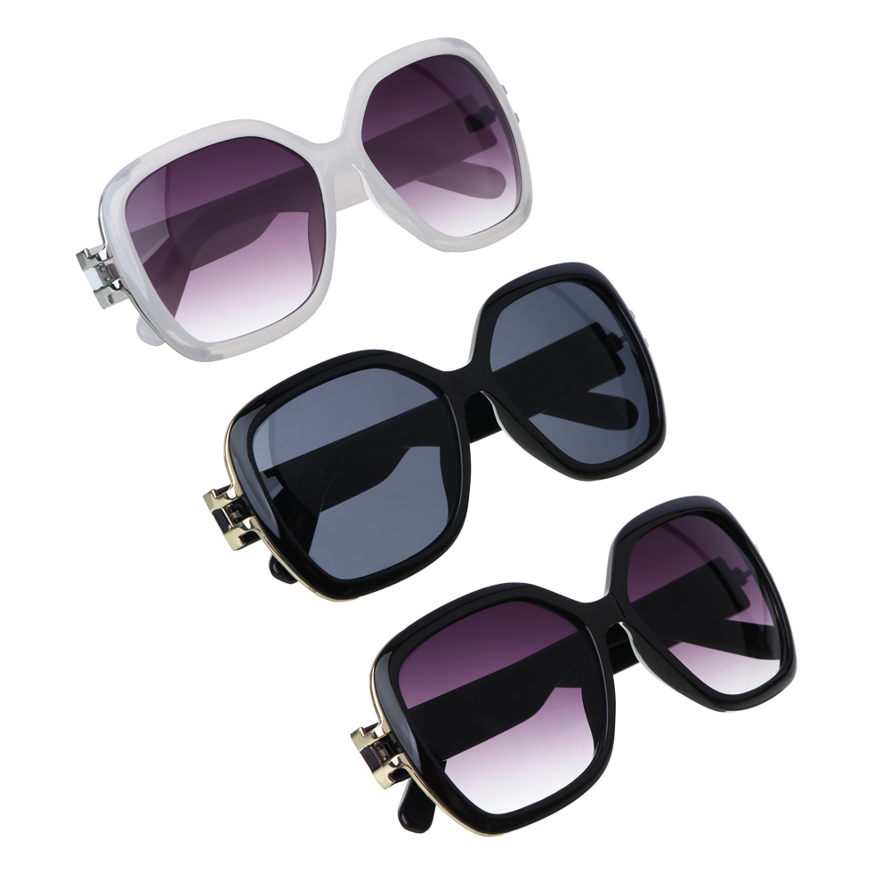 GALANTE Очки солнцезащитные, пластик, 143x50мм, 3 цвета, арт.№ 304-026