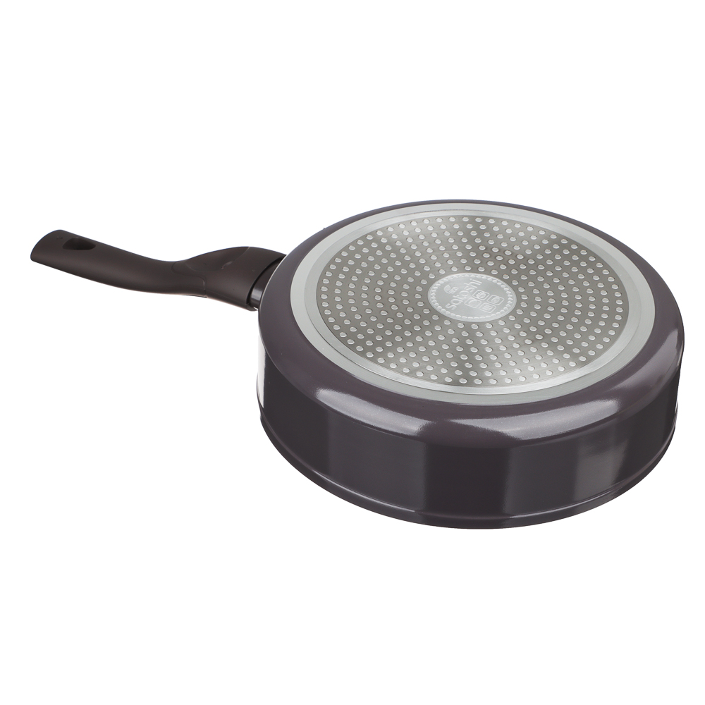 SATOSHI Валькур Сковорода литая глубокая d=24см, антипригарное покрытие мрамор, индукция, арт.№ 846-474