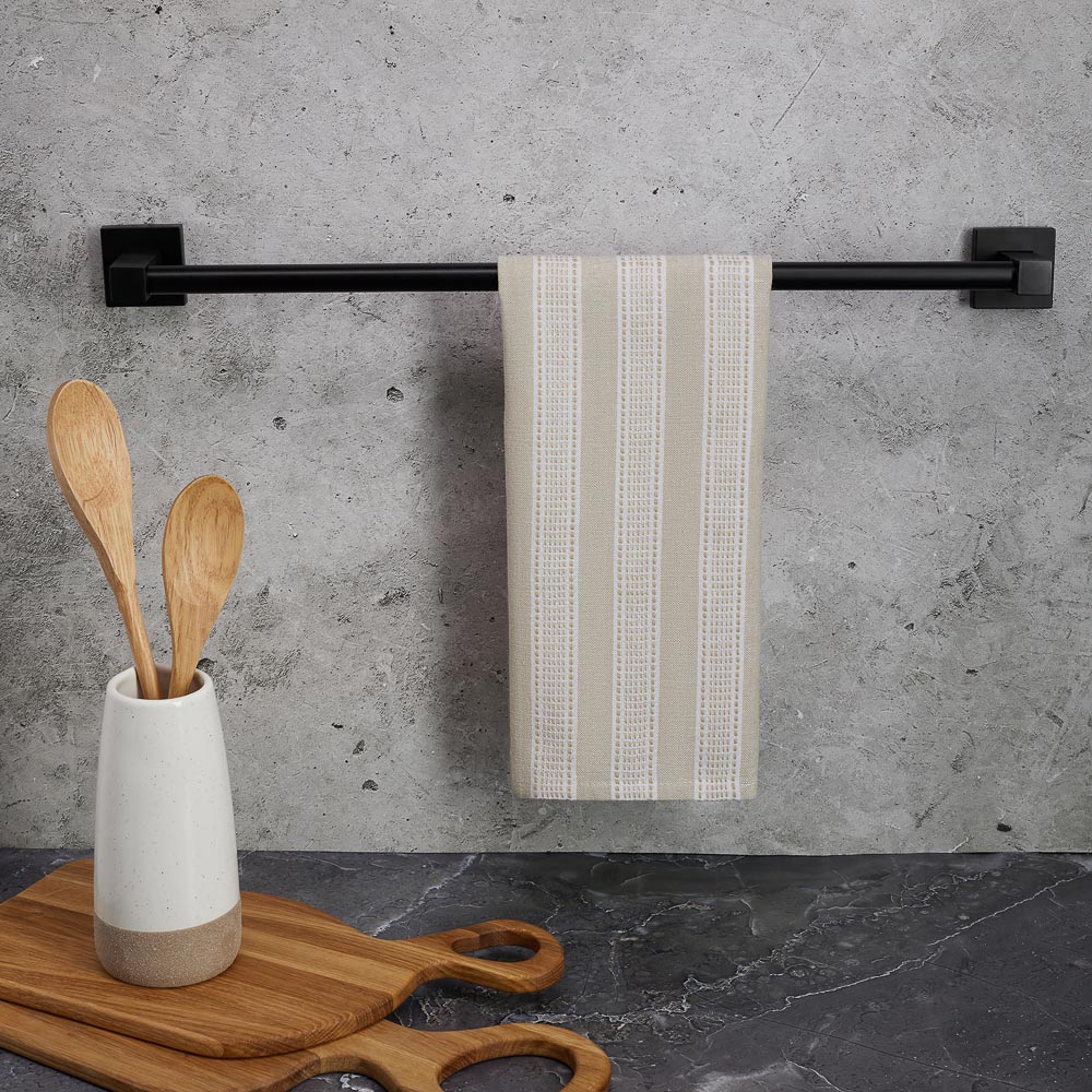 PROVANCE Эвкалипт Полотенце кухонное, 40х60см, 100% хлопок, полоска, зелёный, арт.№ 434-007