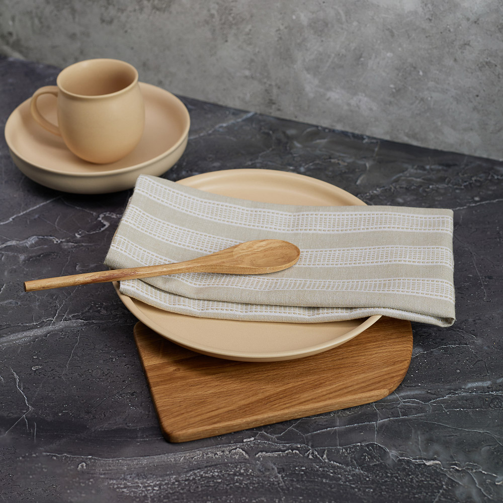 PROVANCE Эвкалипт Полотенце кухонное, 40х60см, 100% хлопок, полоска, зелёный, арт.№ 434-007