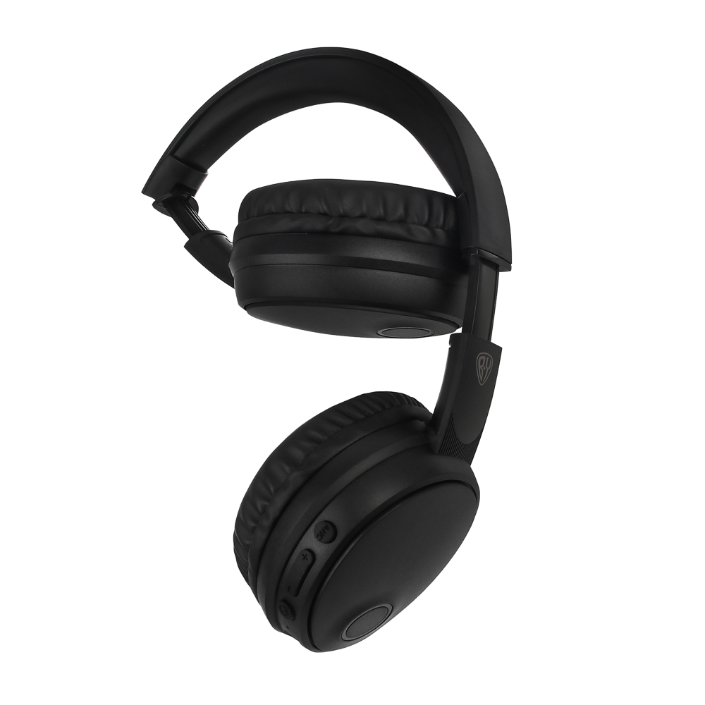 Наушники беспроводные полноразмерные BY SilentTune, шумоподавление ANC, экокожа, 300мАч, чёрный, арт.№ 410-287