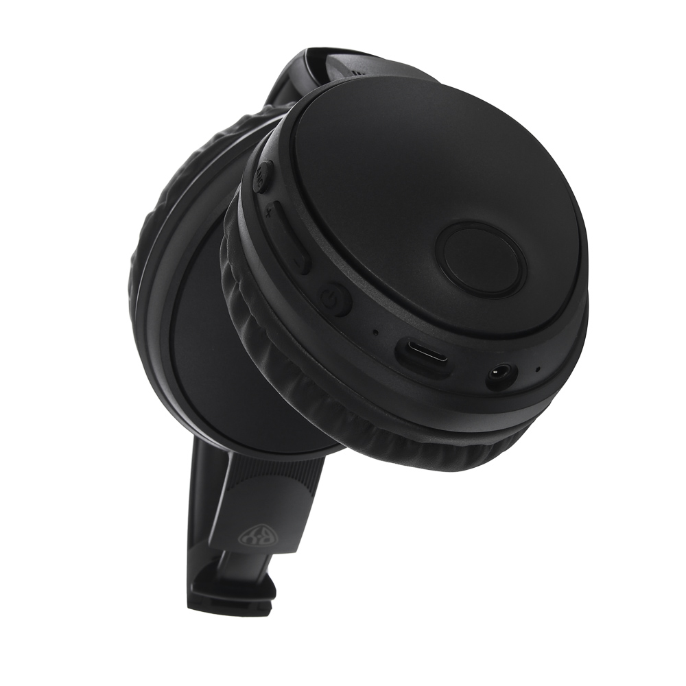 Наушники беспроводные полноразмерные BY SilentTune, шумоподавление ANC, экокожа, 300мАч, чёрный, арт.№ 410-287