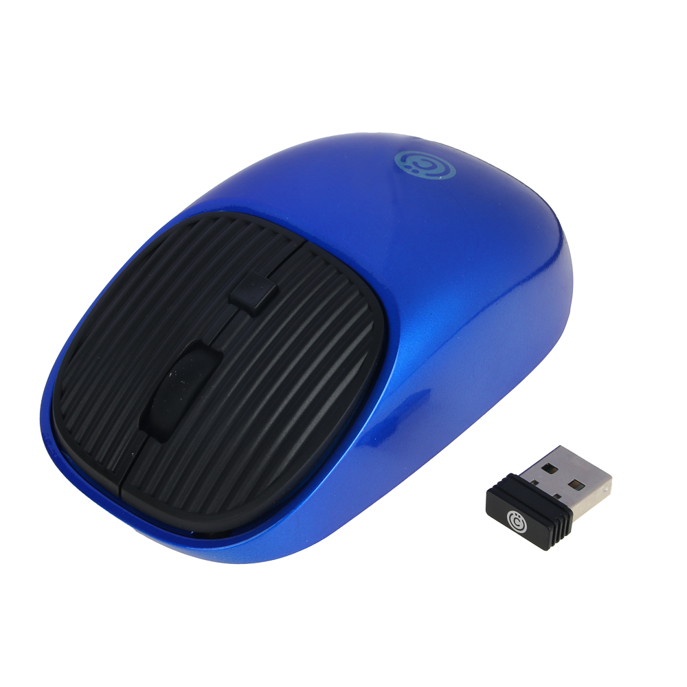 ВСЁГАЗИН Компьютерная мышь беспроводная Poket, 800/1200/1600 DPI, 2.4G, питание 1xAA, синий, арт.№ 405-040