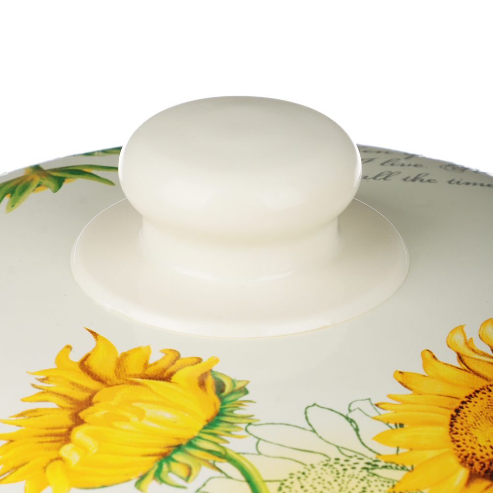 VETTA Подсолнухи Кастрюля эмалированная, 24см, 5,0л, индукция, арт.№ 894-523