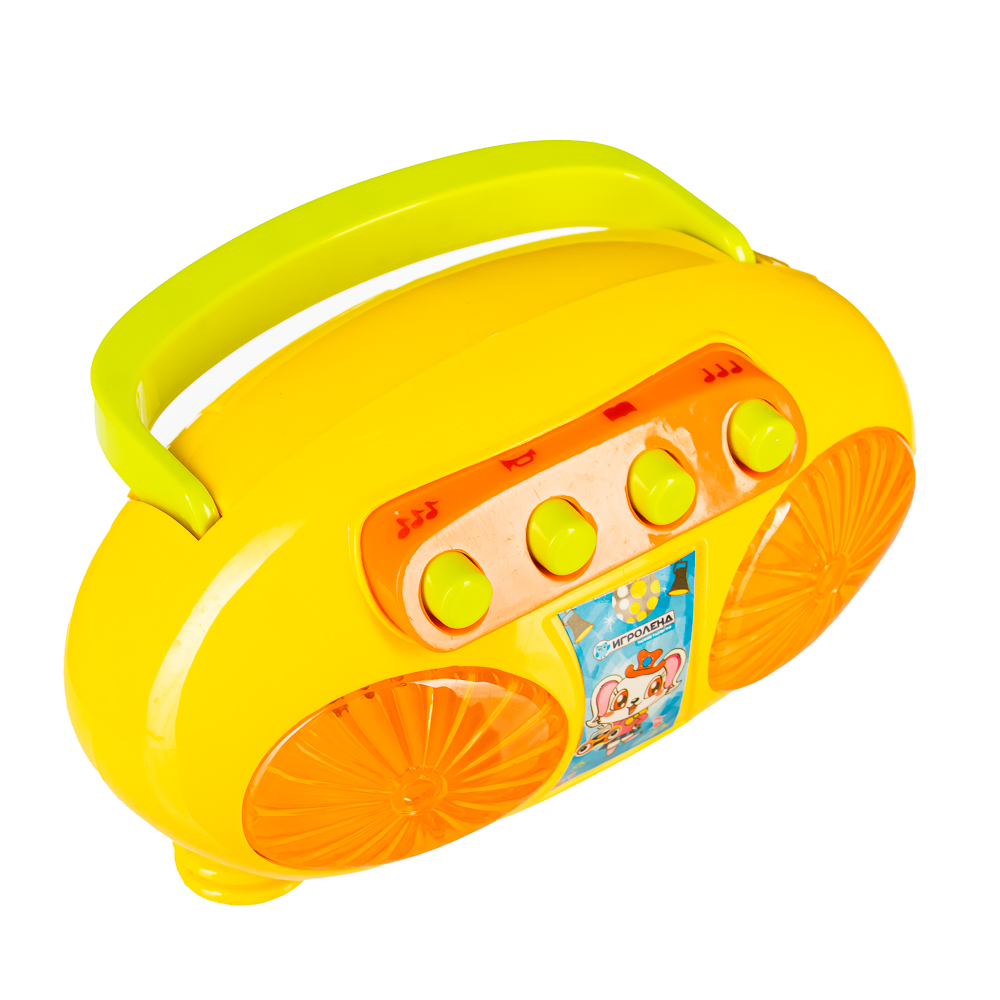 ИГРОЛЕНД Плеер-магнитофон, свет, звук, 2АА, ABS, 13х10х8см, 3 дизайна, арт.№ 272-676