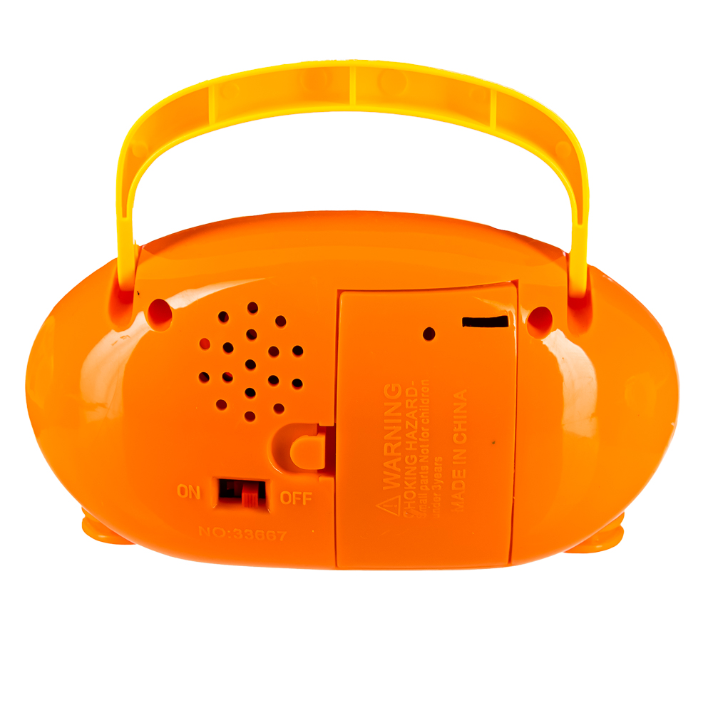 ИГРОЛЕНД Плеер-магнитофон, свет, звук, 2АА, ABS, 13х10х8см, 3 дизайна, арт.№ 272-676