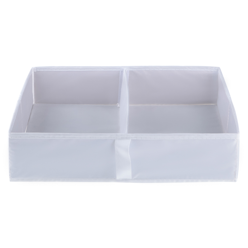 VETTA Органайзер, 2 отделения, 40х30х10см, Швеция, полиэстер, белый, арт.№ 457-752