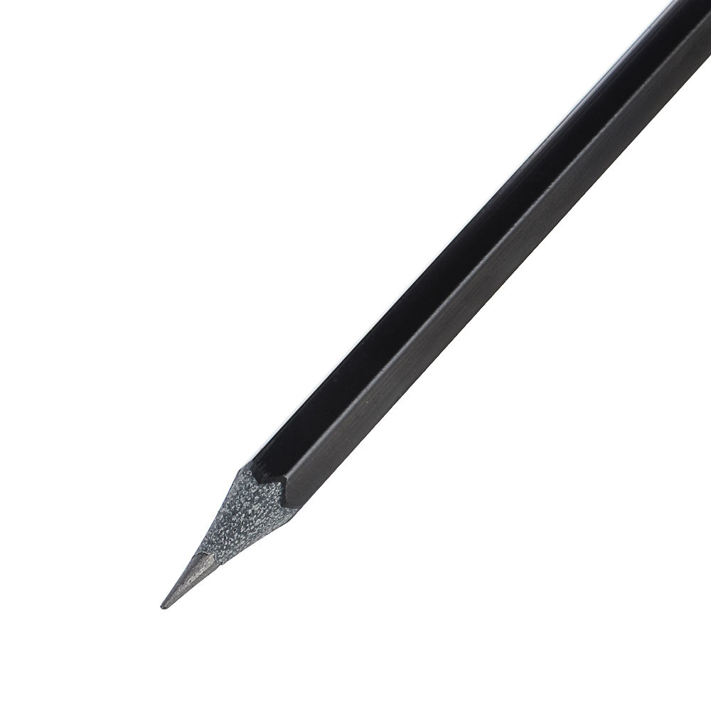 Карандаш чернографитный ClipStudio с ластиком, HB, пластик, шестигранный корпус под черное дерево, арт.№ 605-011