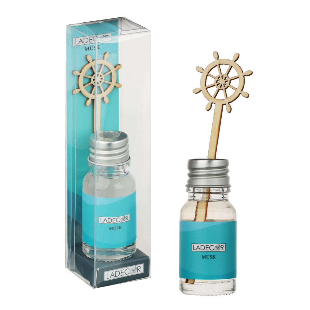 LADECOR Аромадиффузор 10 мл (amber/blue water/lemongrasse/musk), арт.№ 412-204