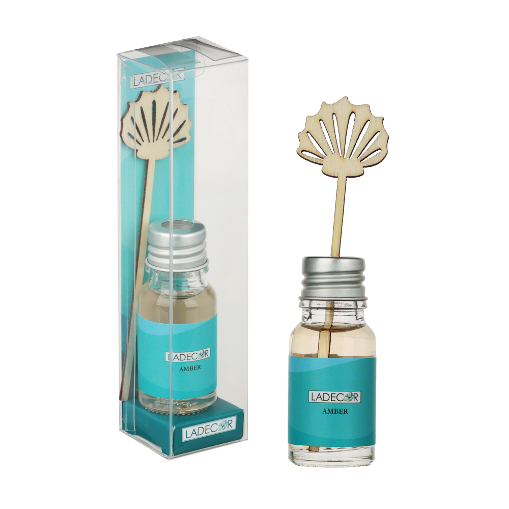 LADECOR Аромадиффузор 10 мл (amber/blue water/lemongrasse/musk), арт.№ 412-204