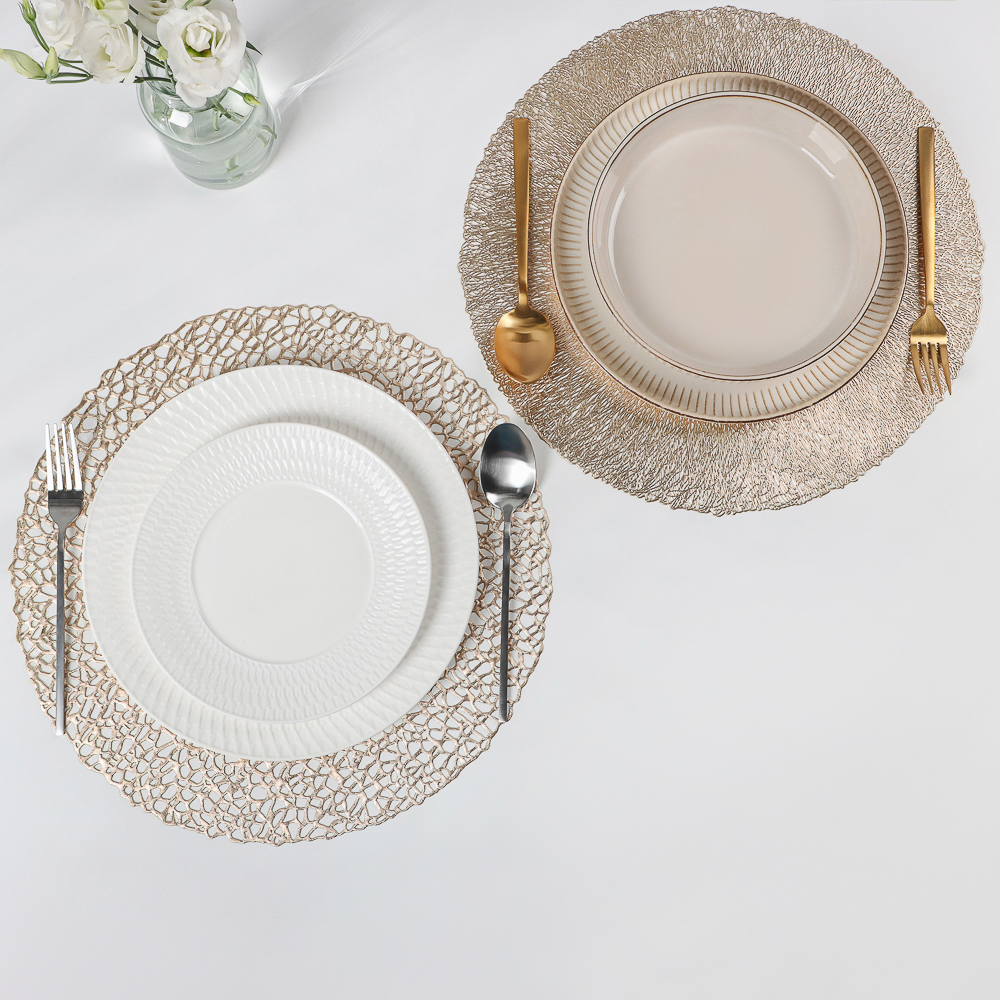 Салфетка сервировочная, d=38см, ПВХ, 2 дизайна, арт.№ 890-335