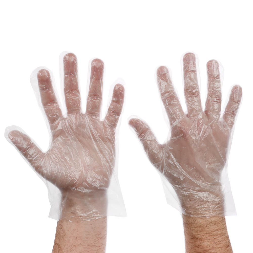 Перчатки тм VETTA, размер M, полиэтилен, 100 шт, прозрачный цвет, арт.№ 447-031