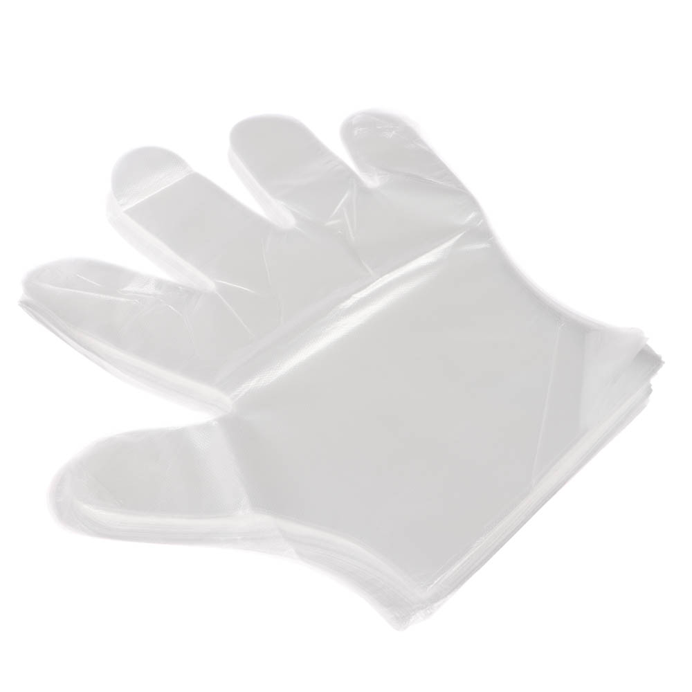 Перчатки тм VETTA, размер M, полиэтилен, 100 шт, прозрачный цвет, арт.№ 447-031