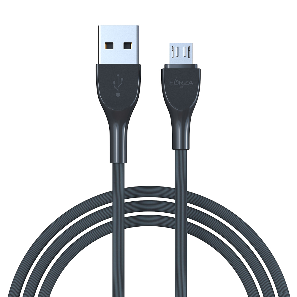 Кабель для зарядки USB(A)-microUSB FORZA Акварель, 1м, 2А, 4 цвета, пакет, арт.№ 931-021