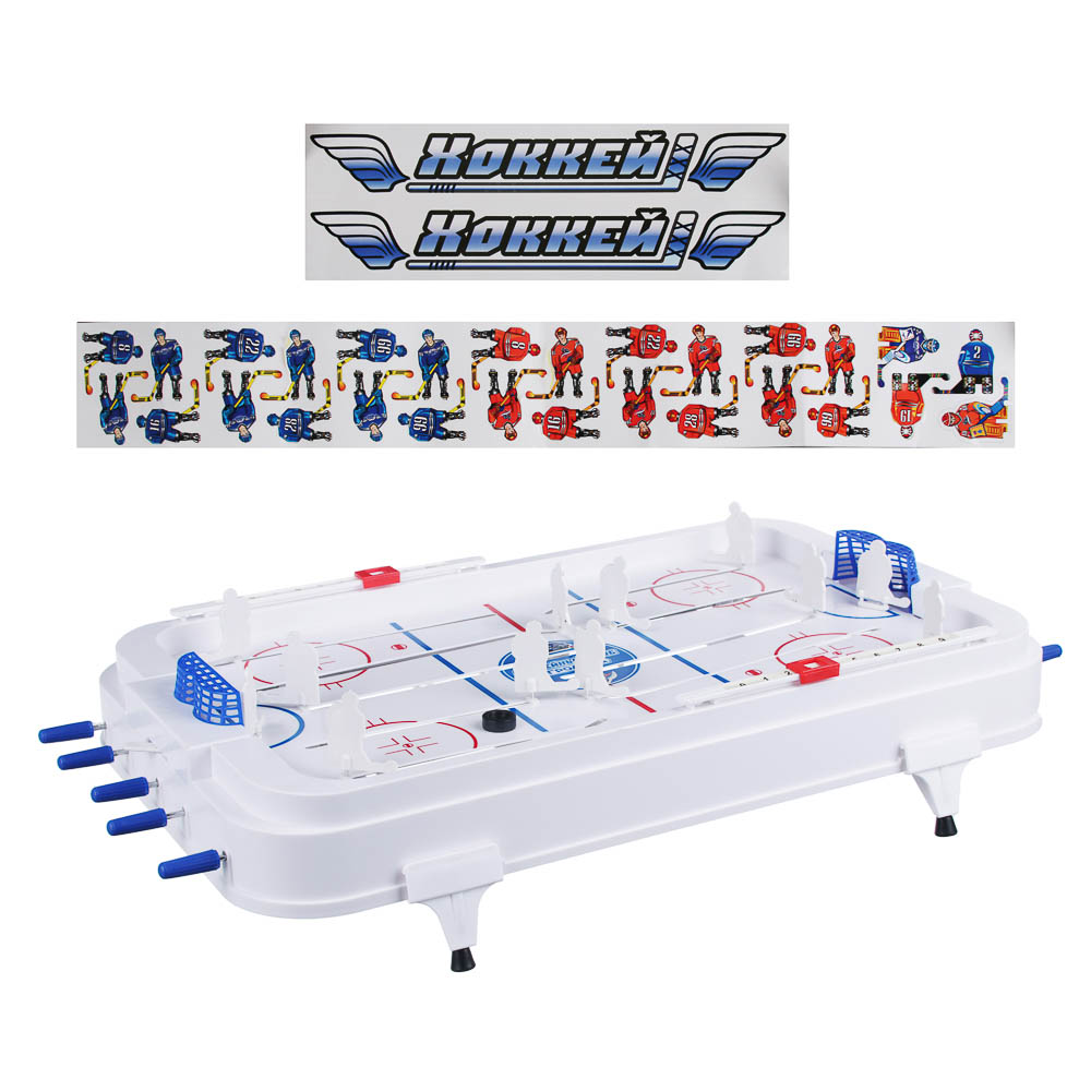 ИГРОЛЕНД Набор игровой "Настольный хоккей", ABS, металл, бумага, 57,3х30,3х6,3см, арт.№ 897-068