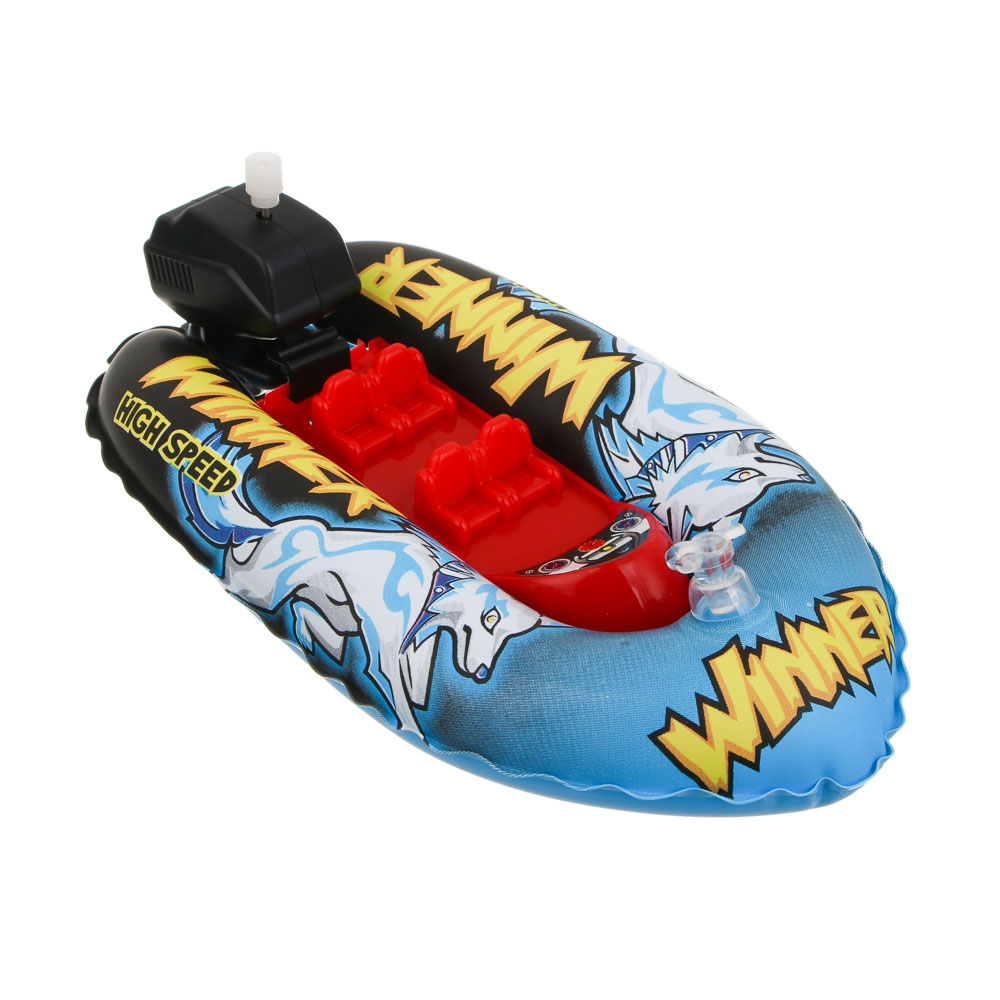 Лодка ИГРОЛЕНД, заводная, PVC, PP, ABS, арт.№ 900-041