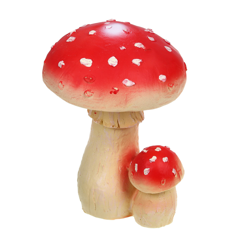 INBLOOM Фигура садовая Мухомор 12х12х16,6см 4 дизайна, полирезина, арт.№ 162-237