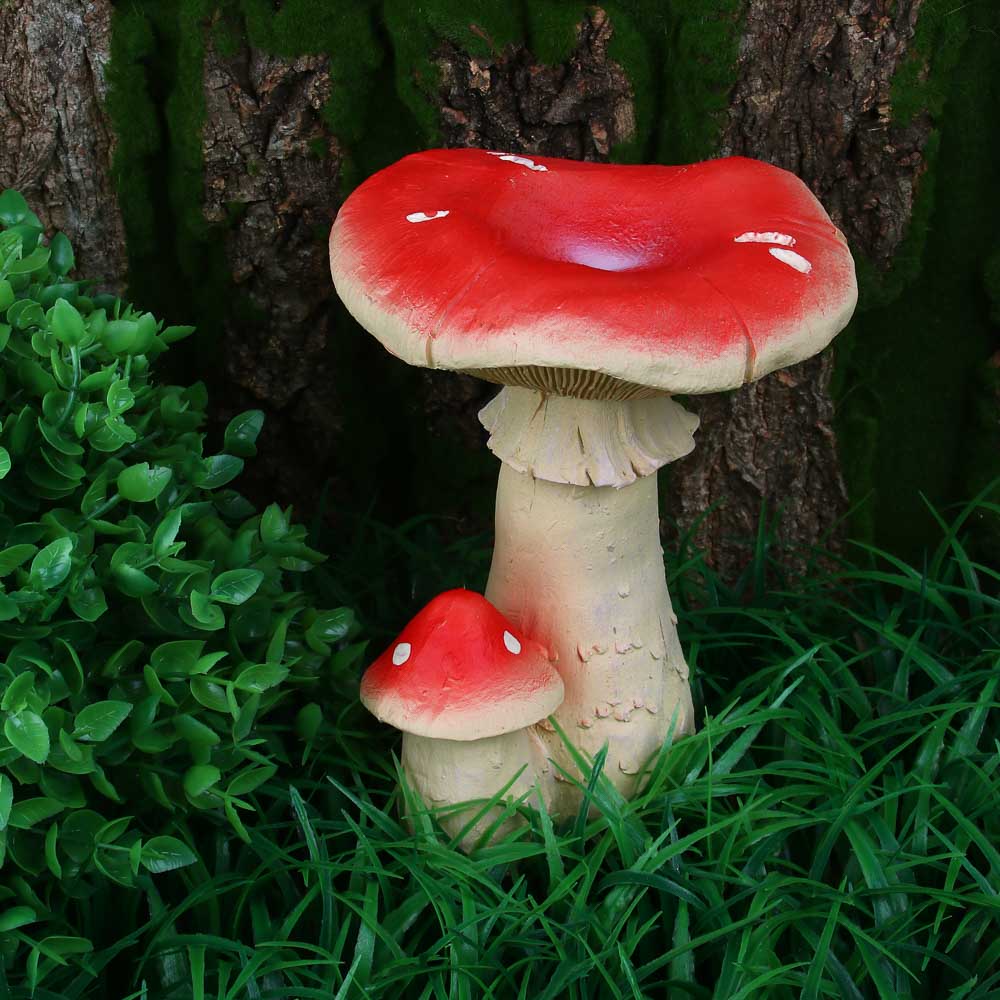 INBLOOM Фигура садовая Мухомор 12х12х16,6см 4 дизайна, полирезина, арт.№ 162-237