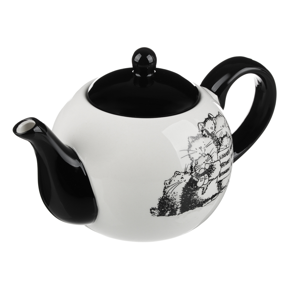 MILLIMI Забавные коты Чайник заварочный 580мл, 18х11х11см, керамика, арт.№ 824-497