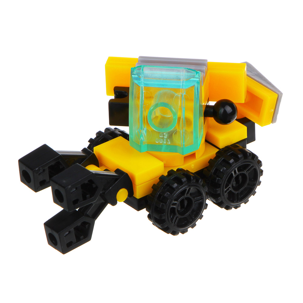 ИГРОЛЕНД Конструктор Спецтехника, серия "Город", 25 дет, 10х7х4см, 8 дизайнов, арт.№ 265-590