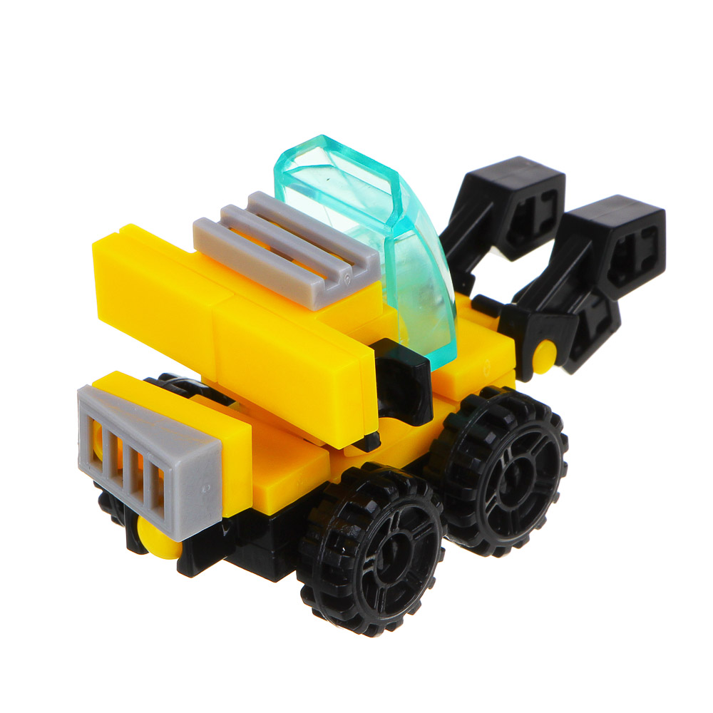 ИГРОЛЕНД Конструктор Спецтехника, серия "Город", 25 дет, 10х7х4см, 8 дизайнов, арт.№ 265-590