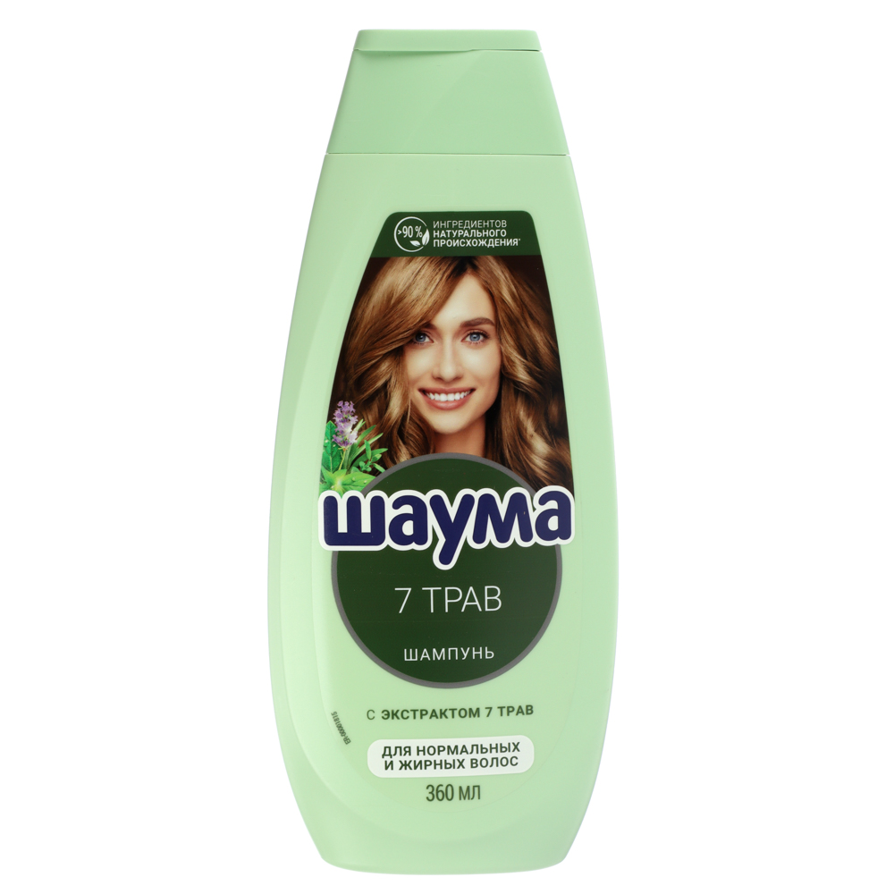 Шампунь для волос ШАУМА 7 Трав, п/б, 360мл, арт.№ 423-004