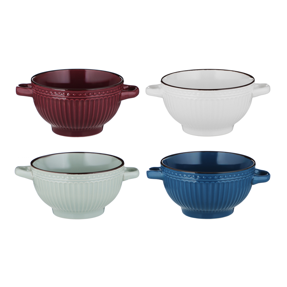 MILLIMI Бульонница, 600мл, керамика, 4 цвета, арт.№ 824-149