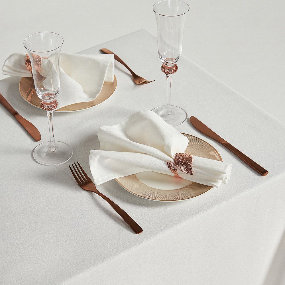 BY COLLECTION White Line Салфетка сервировочная, 2шт в комплекте, 40х40см, 100% хлопок, арт.№ 488-108