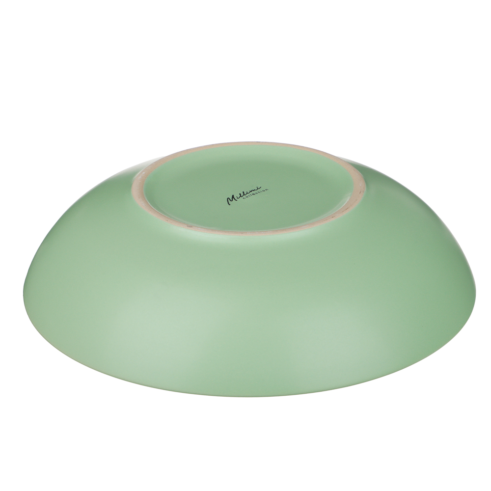 Тарелка для супа/салатник 20см, тм MILLIMI мятный, керамика, арт.№ 824-274