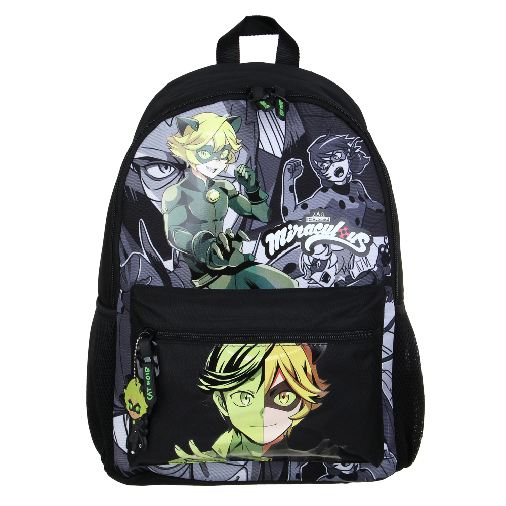 Супер-Кот Рюкзак подростковый 40х30х15см, 1 отд., 3 карм., уплотненные лямки, "Манга", п/э, арт.№ 811-038