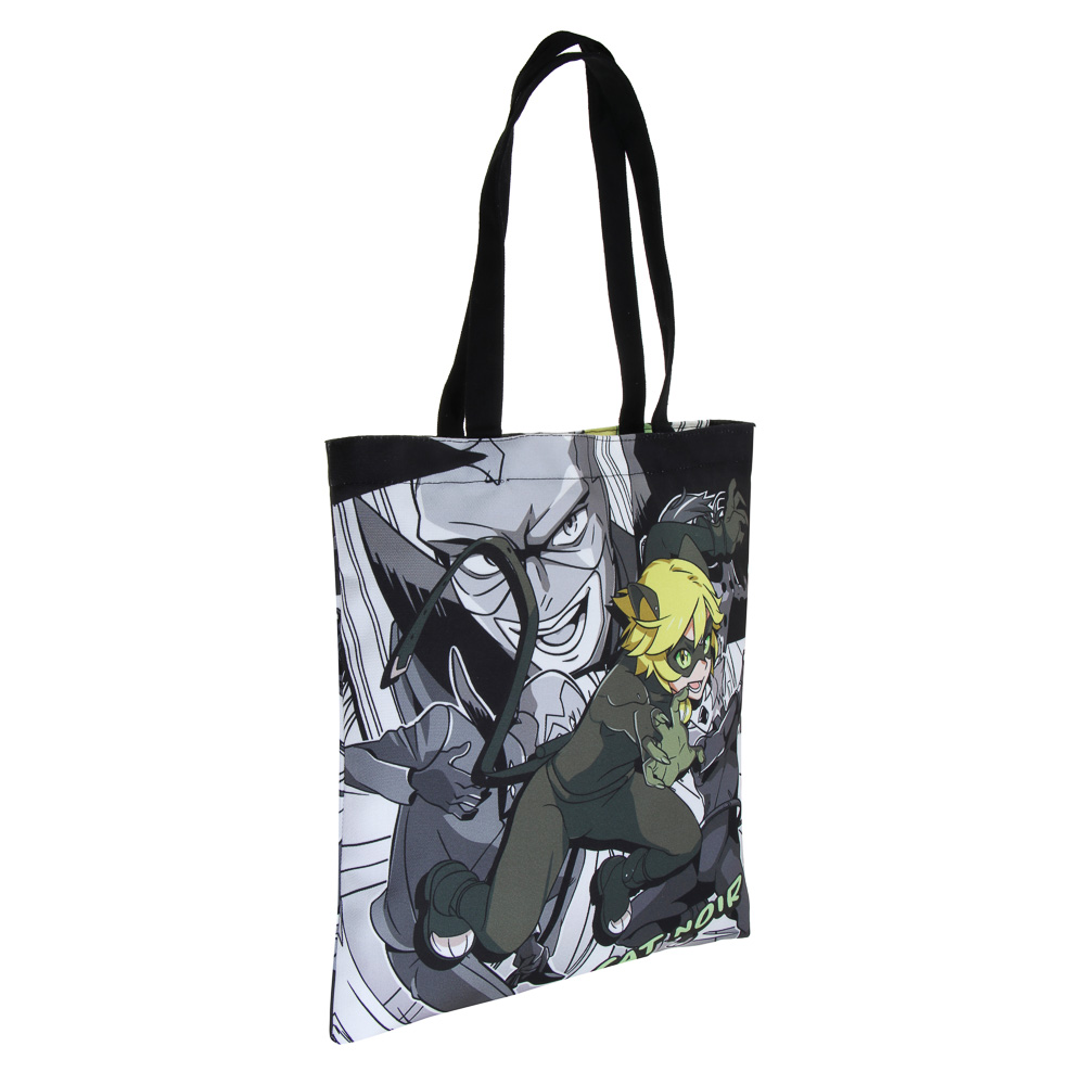 Супер-Кот Сумка-шоппер, 38x42см, внутр.карман, ручки 58 см, ПЭ под ткань, серия "Манга", арт.№ 811-039