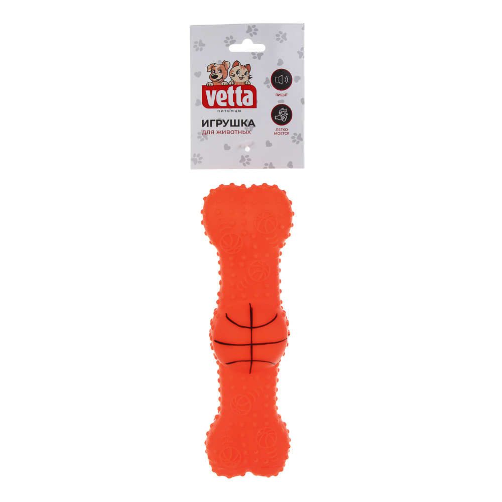 VETTA Игрушка для домашних животных, ПВХ, 21,5х5,5 см, кость, арт.№ 273-058