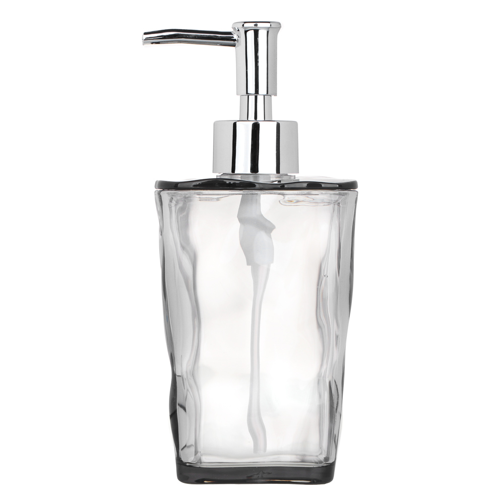 VETTA Дозатор для жидкого мыла, акрил, 17,5x7,5x7,5 см, 365 мл, камень, дымка, арт.№ 478-221